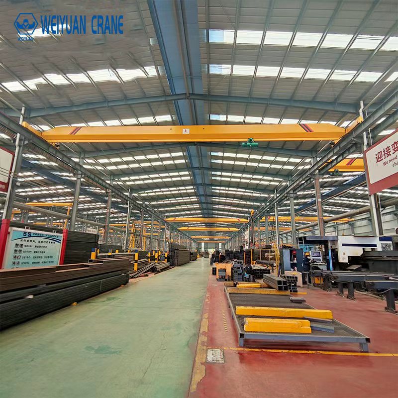 Weiyuan Henan Mine  Single Girder Overhead Bridge Crane