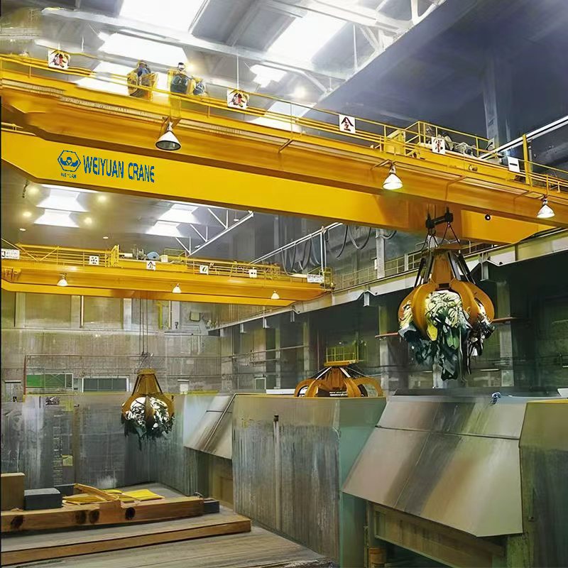 Heavy-Duty QZ Double Girder Grab Bucket Crane