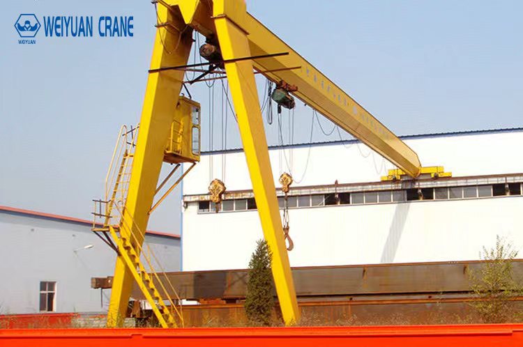 Good Quality BMH Model Portable Single Beam Travelling Semi Gantry Crane