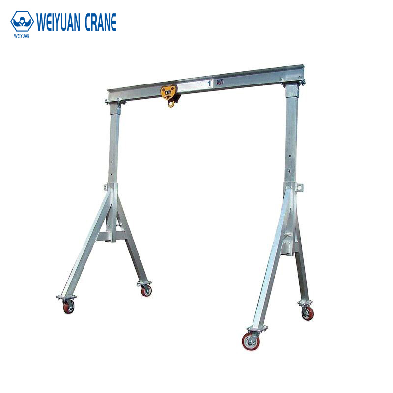 Light Duty Adjustable Portable Mobile Aluminium Mini Gantry Crane