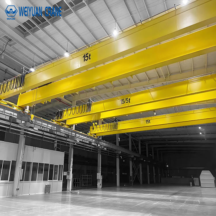 LH Double Beam Overhead Crane 10–50 Ton | Heavy Material Handling, CE-Compliant