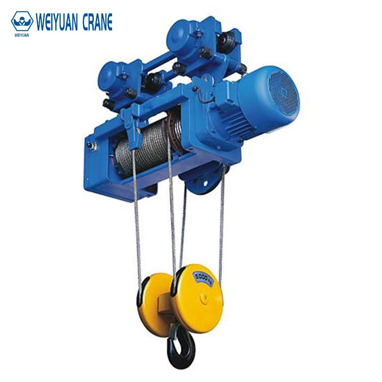 Weiyuan 5-Ton Hook Suspended Electric Wire Rope Hoist