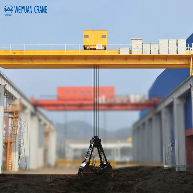 Grab Bucket Overhead Crane for Bulk Material Handling