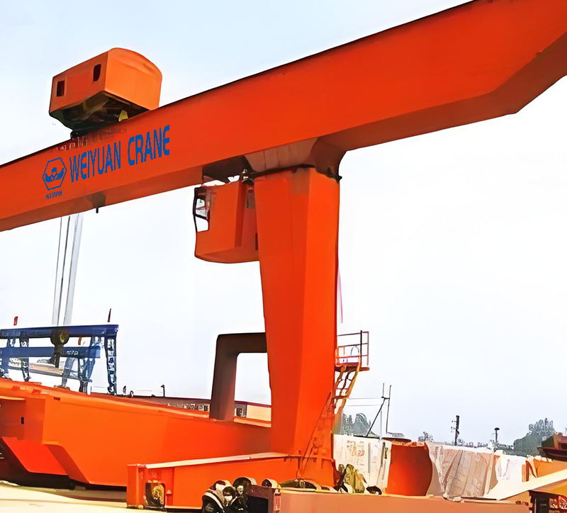 Weiyuan L-Shape Electric Walk Gantry Crane | Rail-Mounted, Space-Saving, Direct Walk