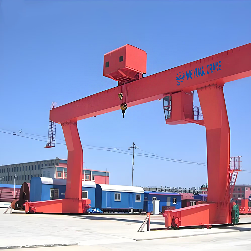 Weiyuan L-Type Single Girder Gantry Crane | Outdoor Construction, Rail-Mounted, Space-Saving